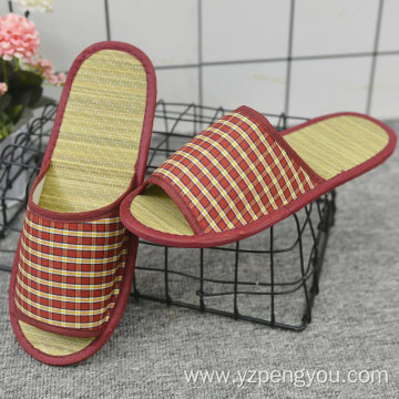 Red girl style slipper new style straw slippers